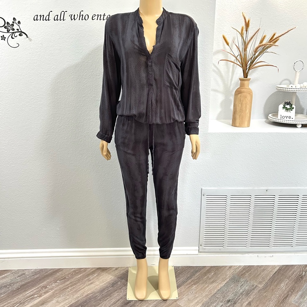 Indah Long Sleeve Jumpsuit Size XS Pinnacle Utility Animal Print
